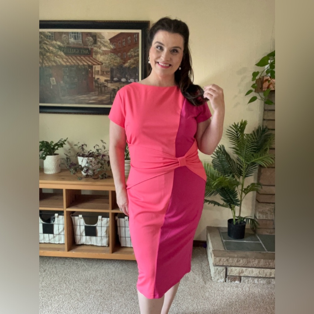 Pink 1960’s Pinup Cocktail Dress!  🌸